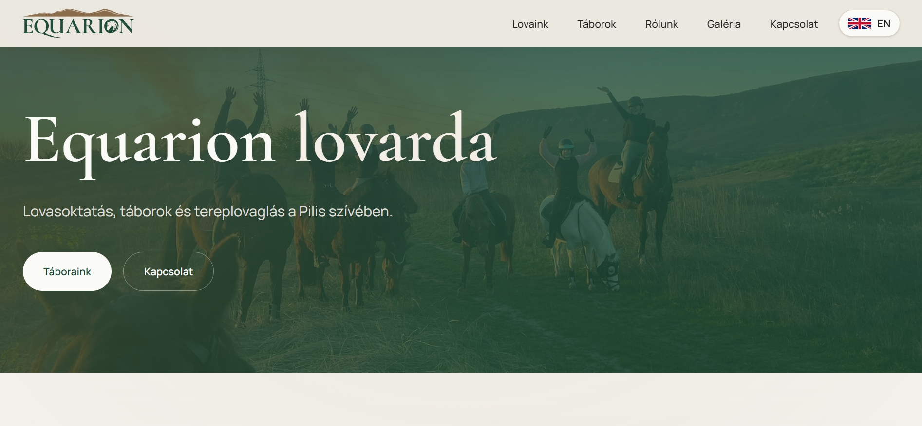 equarion.hu – lovarda weboldal
